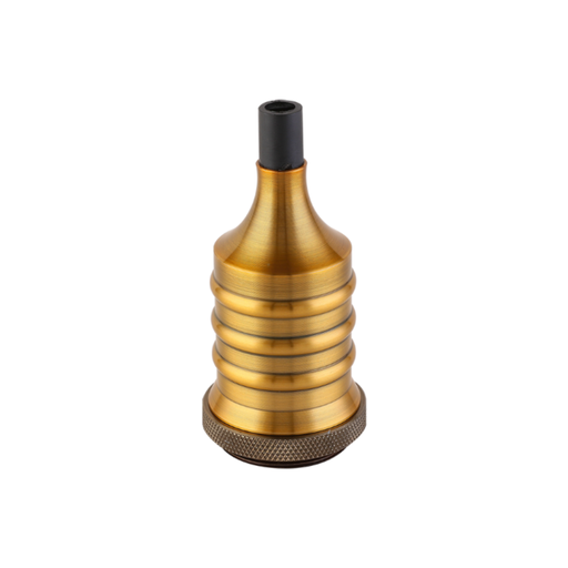 [CORPLV-DIX-E27-BB] PORTALÁMPARA ALUMINIO E27 DIXON BRONCE BRILLANTE