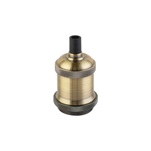 [CORPLV-JER-E27-BR] PORTALÁMPARA ALUMINIO E27 JERSEY BRONCE