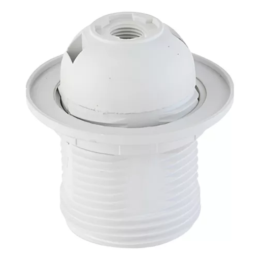 [CORPL-E27-RO] Portalamparas plastco E27 con aro Macroled blanco